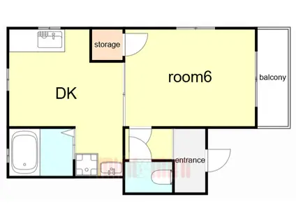 ラペル大塚(1DK/2階)の間取り写真