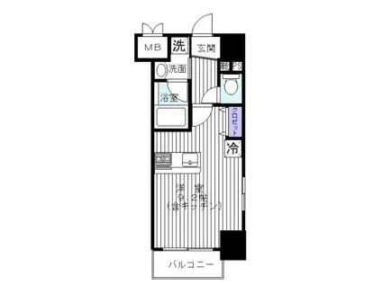 NST BUILDINGIII(ワンルーム/5階)の間取り写真