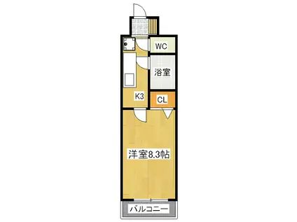 FOURSEASONS(1K/1階)の間取り写真