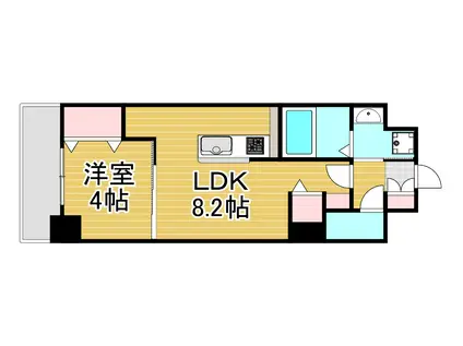 LEGEND紺屋町(1LDK/6階)の間取り写真