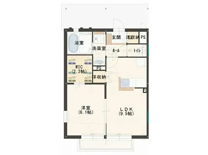 プランドール太田(1LDK/1階)の間取り写真