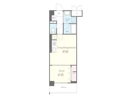 GALLERIA VILLA 中央通I(1LDK/3階)の間取り写真