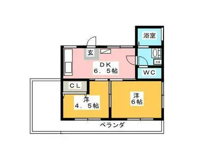細井ビル(1K/3階)の間取り写真