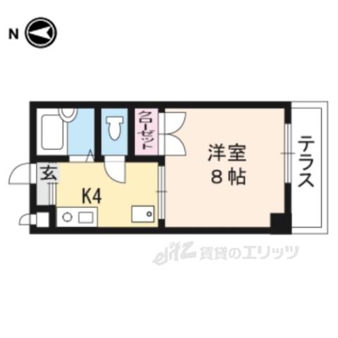 ルピナス321(1DK/3階)の間取り写真