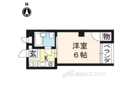 エクレール葵(1K/5階)の間取り写真