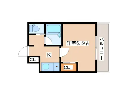 ニューハイムニュー(1K/1階)の間取り写真