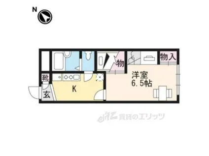 レオパレス里ノ前(1K/1階)の間取り写真