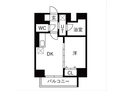 OAKLANCE 森下II(1DK/4階)の間取り写真