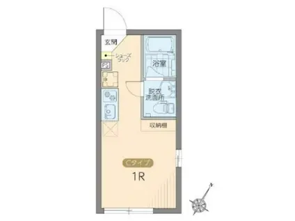 レピュア雪谷レジデンス(ワンルーム/3階)の間取り写真