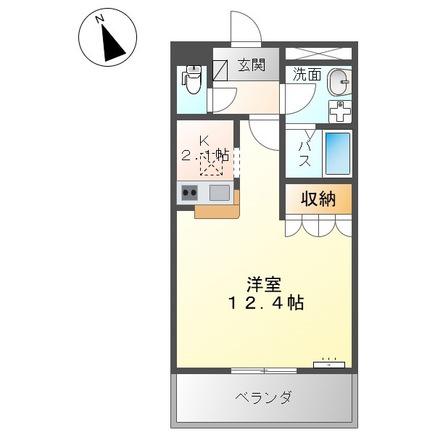グレイスパレス(1K/1階)の間取り写真