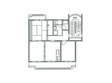コア西伊場(3DK/2階)の間取り写真