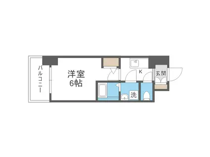 エスリード大阪フェリス(1K/10階)の間取り写真