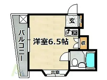 鈴蘭台東町アパート(ワンルーム/1階)の間取り写真