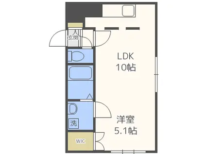 フラゴーラ(1LDK/3階)の間取り写真