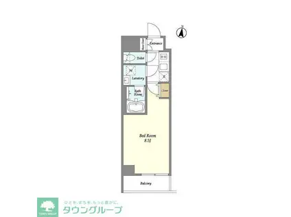 LA DOUCEUR赤羽(1K/2階)の間取り写真