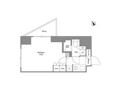 シーズンフラッツ大森西(1K/8階)の間取り写真