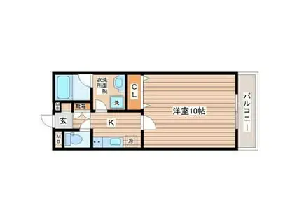 ドミトーレ6-4(1K/1階)の間取り写真