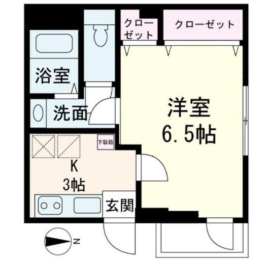 日本文化倶楽部ミュージアム(1K/3階)の間取り写真