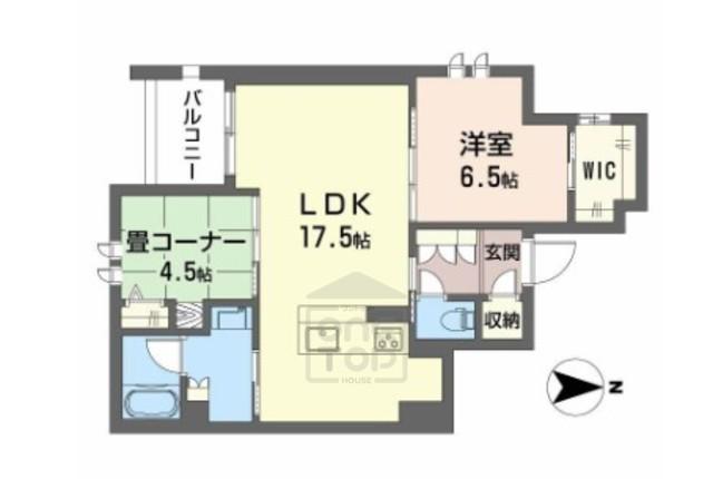 メゾンオリーブⅢ(2LDK/3階)の間取り写真