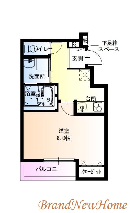 フジパレス百舌鳥駅南II番館(1K/1階)の間取り写真