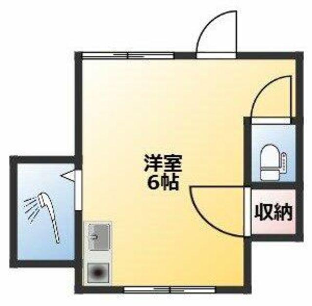 第一末廣ビル(ワンルーム/4階)の間取り写真