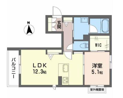 リラフォ一ト八王子(1LDK/2階)の間取り写真