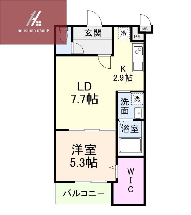 ヴェルメゾン南郷(1LDK/3階)の間取り写真