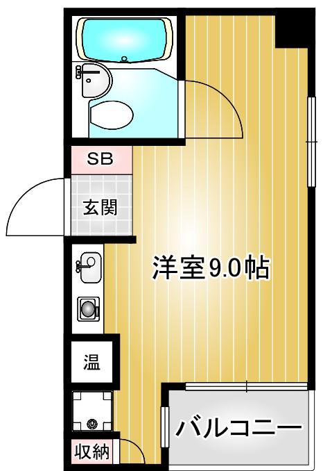 Fビル新栄I(ワンルーム/3階)の間取り写真