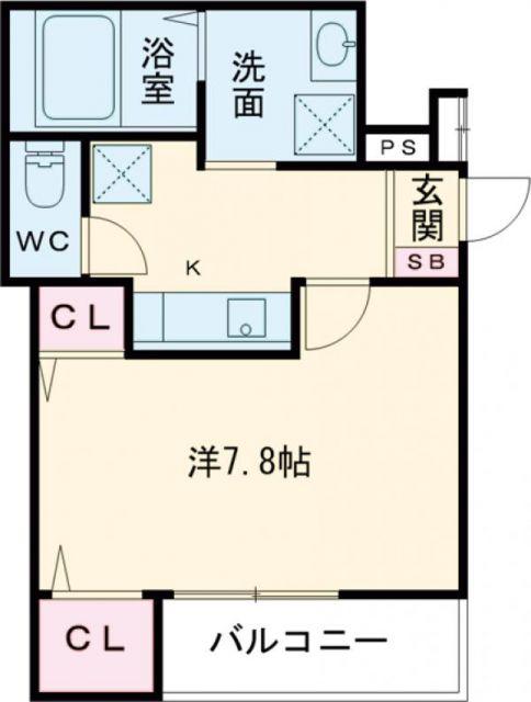 フジパレス滝井元町II番館(1K/3階)の間取り写真