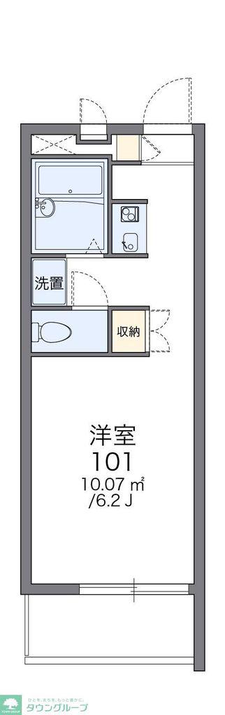 レオパレスストーンヘンジ(1K/1階)の間取り写真