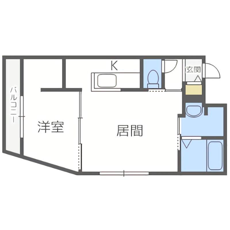 ラヴェーラ福住(1LDK/4階)の間取り写真