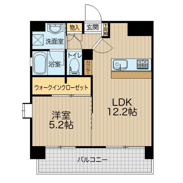 REGINA本荘(1LDK/7階)の間取り写真
