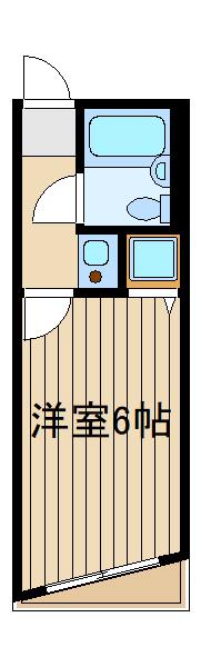 ヴィーブル高野台(1K/3階)の間取り写真