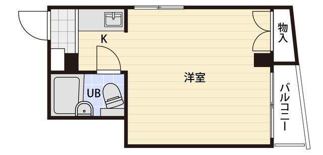 ビレッヂエノモト(ワンルーム/3階)の間取り写真