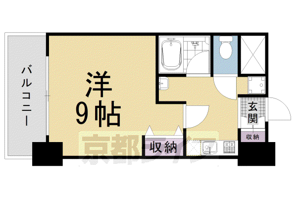 サンジョルノ室町(1K/6階)の間取り写真
