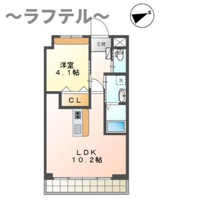 ジングレース(2LDK/1階)の間取り写真
