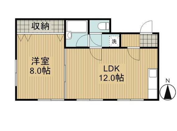 タートルベイ(1LDK/3階)の間取り写真