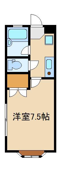 ヴァーレ目白(1K/2階)の間取り写真