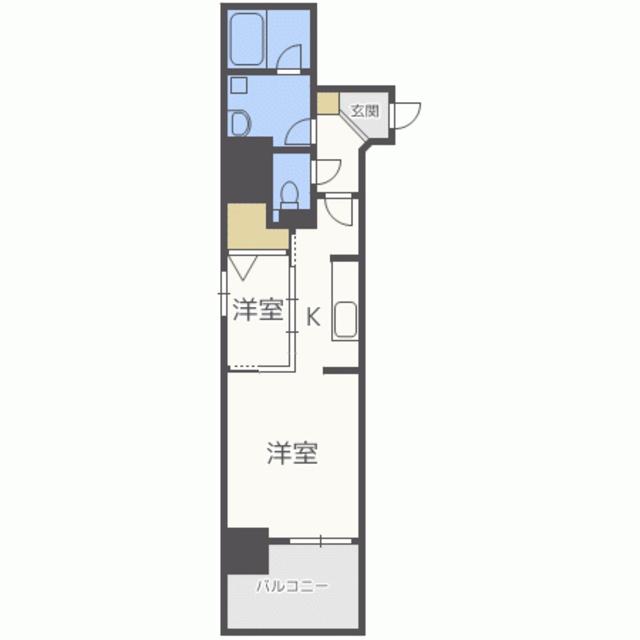 サニークレスト赤坂(1LDK/3階)の間取り写真