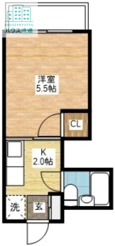 コーポホンダ(1K/1階)の間取り写真