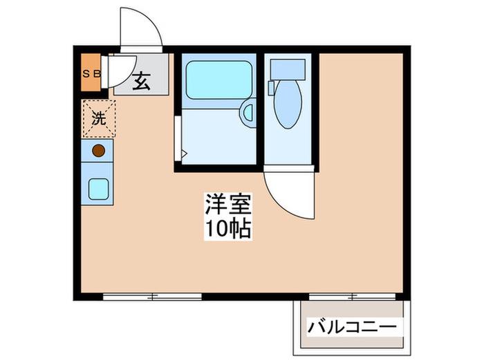 吉祥寺ボーディングハウス(ワンルーム/3階)の間取り写真