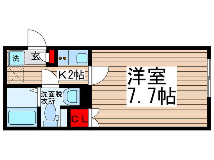 BEST STAGE 大島(1K/3階)の間取り写真
