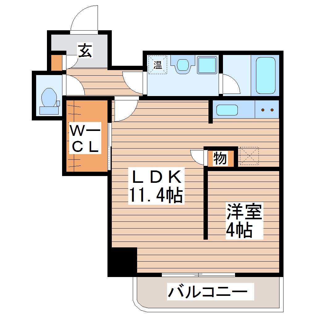 アルヴィエール(1LDK/7階)の間取り写真