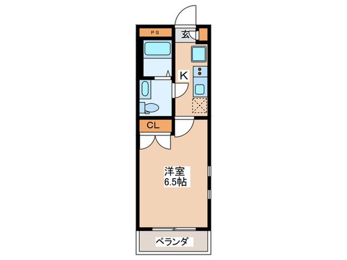 ヴェルデ吉祥寺(1K/2階)の間取り写真