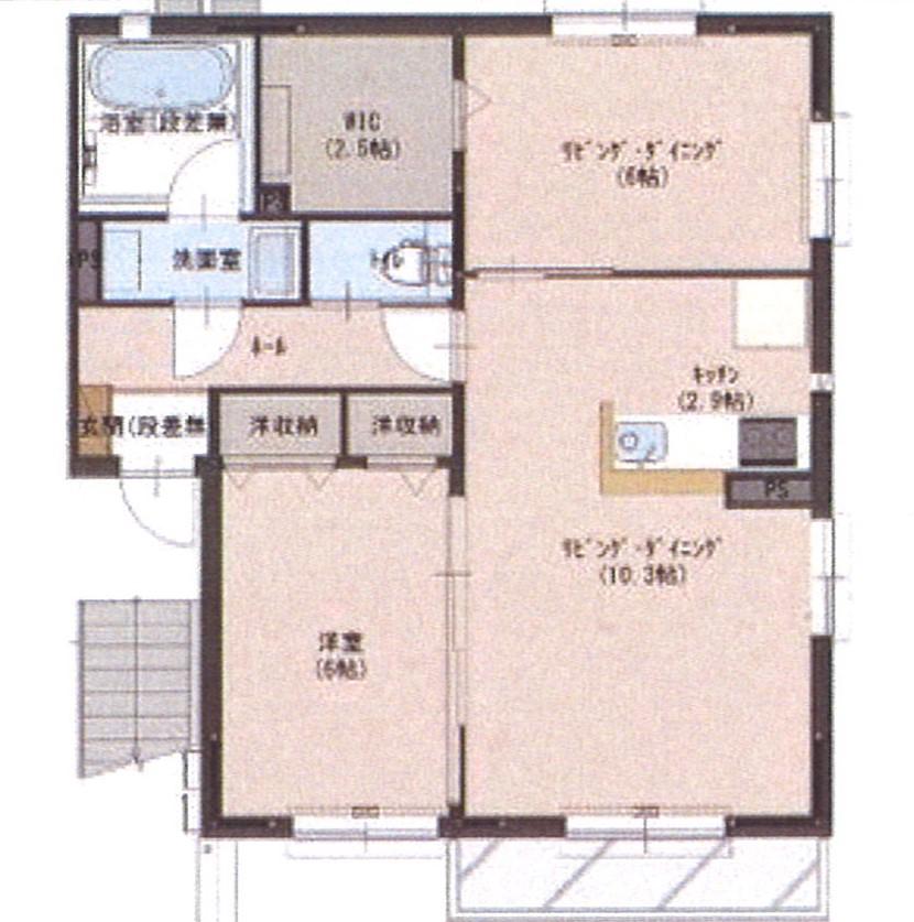 アルバート A(2LDK/2階)の間取り写真