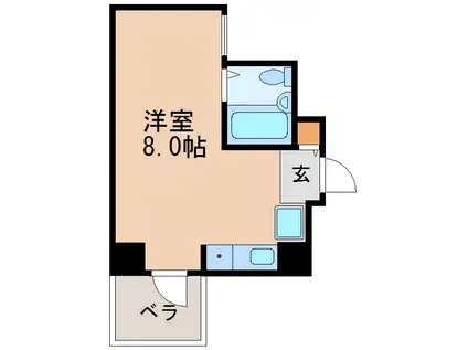 Fビル新栄I(ワンルーム/5階)の間取り写真