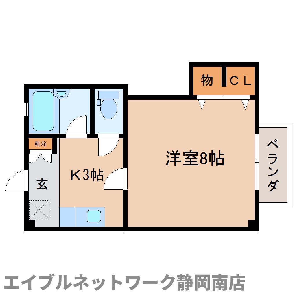 カーサひじり5(1K/2階)の間取り写真