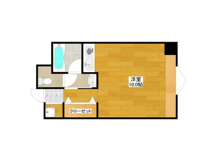 江坂アパートメント(ワンルーム/5階)の間取り写真