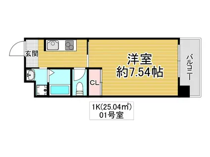 ARCENCIEL SQUARE FUKAEBASHI(1K/6階)の間取り写真
