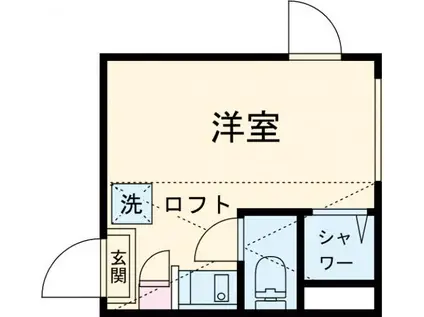 ノースヒル新宿イースト(ワンルーム/1階)の間取り写真